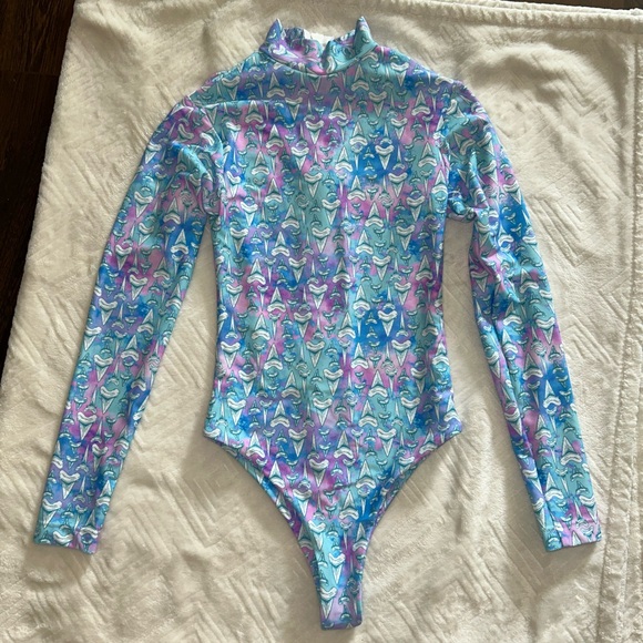 Moana Bikini The Party Wave Surf Suit One Piece XS NWOT EUC - Picture 10 of 16